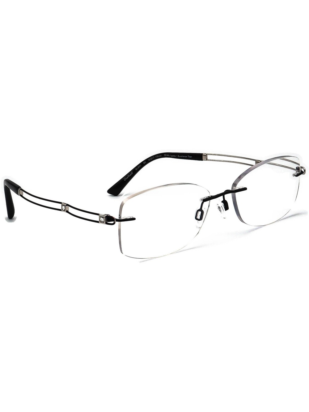 Charmant XL2051 BK Line Art Titan Eyewear